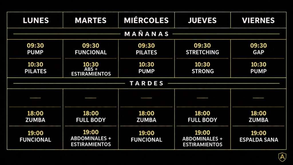 Horario de clases octubre